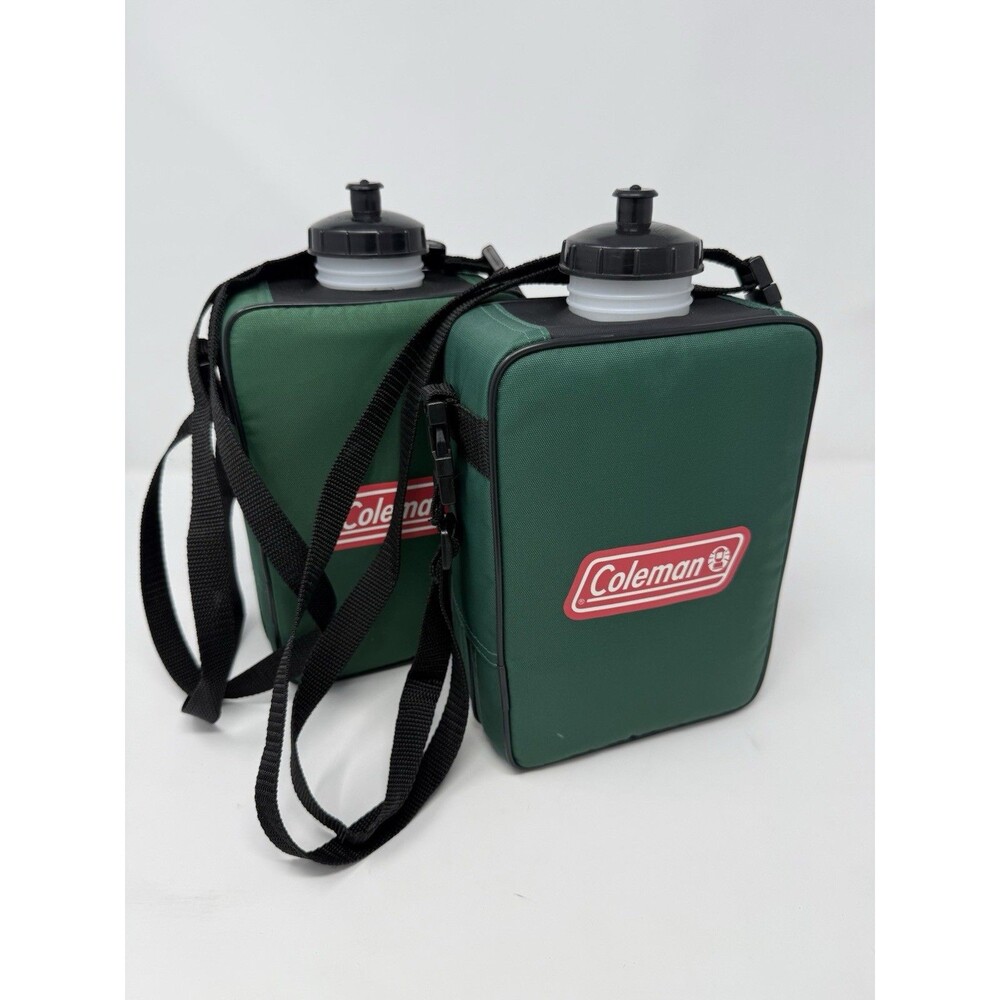 2pk Coleman 2 Qt Rectangular Canteen with Adjustable Strap, Camping, Hiking Gear